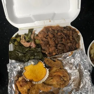 Barbeque Fried Chicken Plate