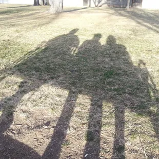 Benches are in the park; there are no picnic tablets.