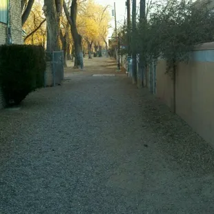 Hidden park entrance