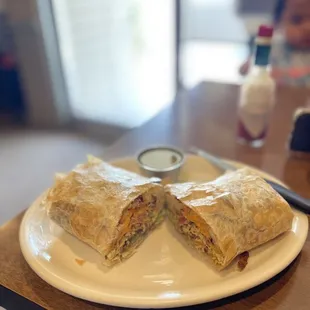 Breakfast burrito w/ avocado