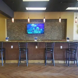 Our premium testing bar with touch screen menus!