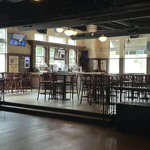 Back tables &amp; bar