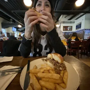 Beef brisket and friws