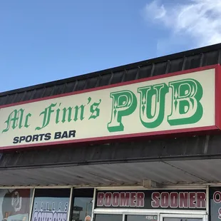 the front of the pub