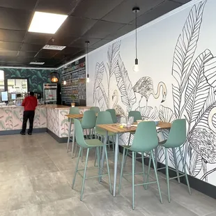 the dining area