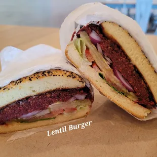Lentil Burger ($8.25) ~ I really loved this, would order this again ~