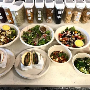 food, salads