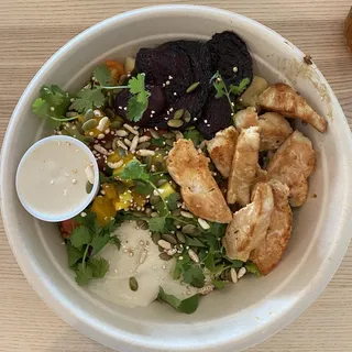 Chicken Hommus Salad