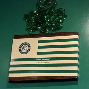 Clover offers us luck for the future...we must move on.