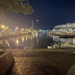 Outside the restaurant.