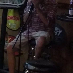 Andy rocking to some great music