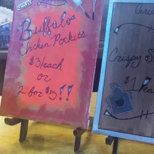 a beer and a menu