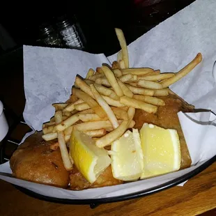 food, fish and chips