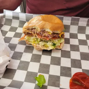 Homestyle burger