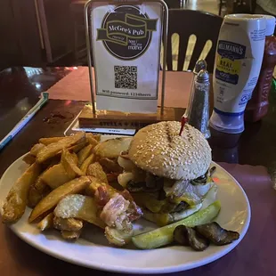 a plate of food on a table