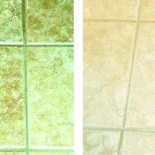 Before and After Tile Cleaning