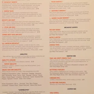 BREAKFAST MENU served open to close!