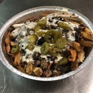 Cowboy Fries are definitely something to try at McGill's Cafe or their ChuckWagon!!! Get you some!