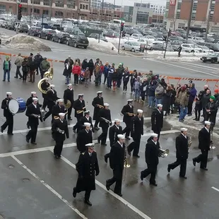 One of many marching bands