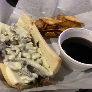 Philly cheese steak without mushrooms