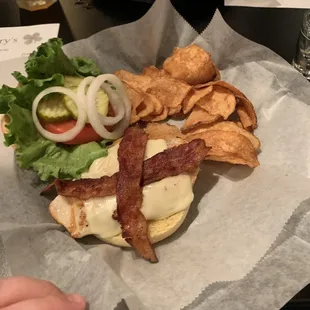 Bacon and Swiss Chicken Sandwich