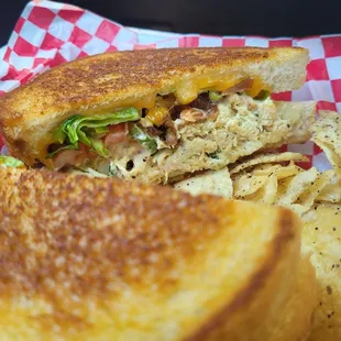 Chicken salad blt. Sooo yummy!!