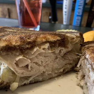 a cut in half sandwich