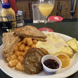 One of the many breakfasts available on Sundays.