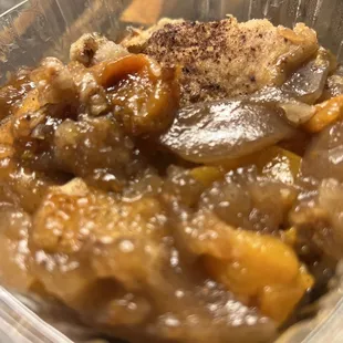 Peach cobbler homemade!