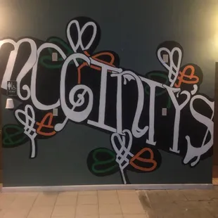 a mural in the lobby