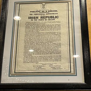 What the Irish fought for to achieve over many years