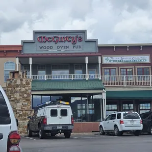 cars parked in front