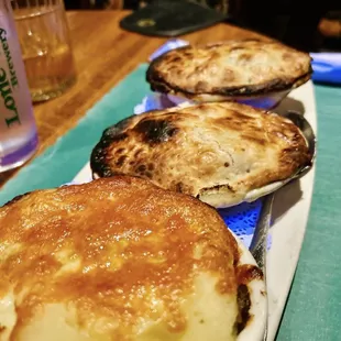 Wee three (Shepherd&apos;s Pie, chicken pot pie, and steak and mushroom pie)