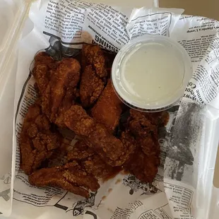 Boneless chicken wings