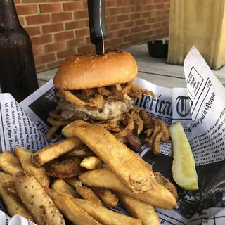 Irish Beer Cheese Burger