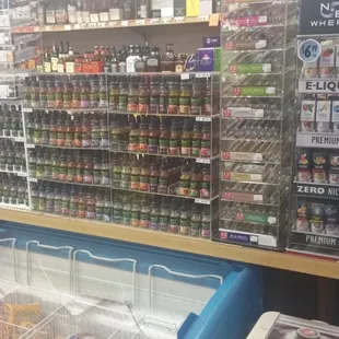Big selection on vape liquid