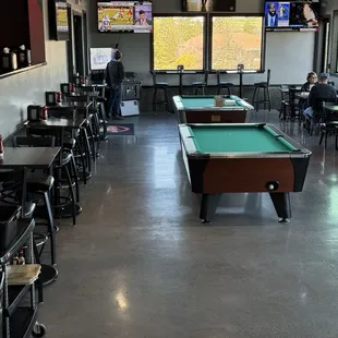 two pool tables - meh