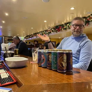 a man sitting at a bar
