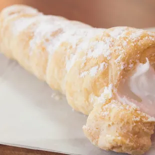 a close up of a pastry