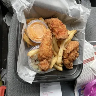 Chicken strip combo