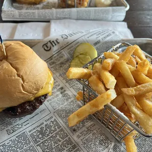 Build Your Own Burger and Fries