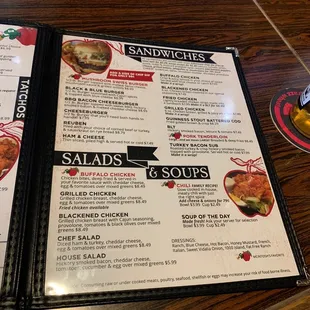 the menu