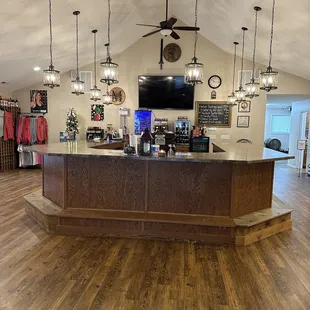 the tasting area