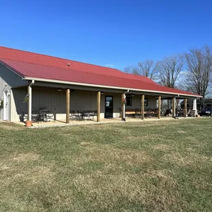 the outside of the building