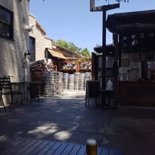 The entry way to the awesome back patio. Lots of shade, but plenty of sunlight.