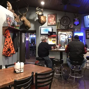 two men sitting at the bar