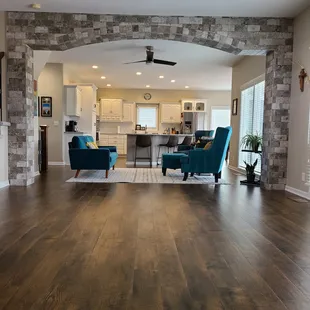 New flooring and tile feature! See more pictures in our Portfolio!
