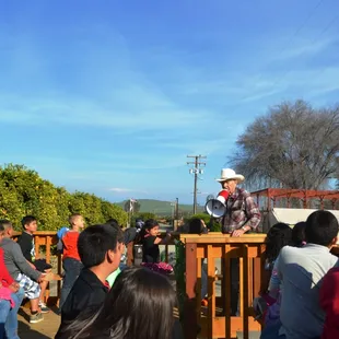 Bring the classroom outside for a tour of our farm.