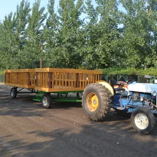 Large groups will get to hop aboard and take a mobile tour of the farm on our tractor 'hayride'