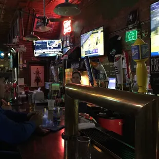 a man sitting at the bar